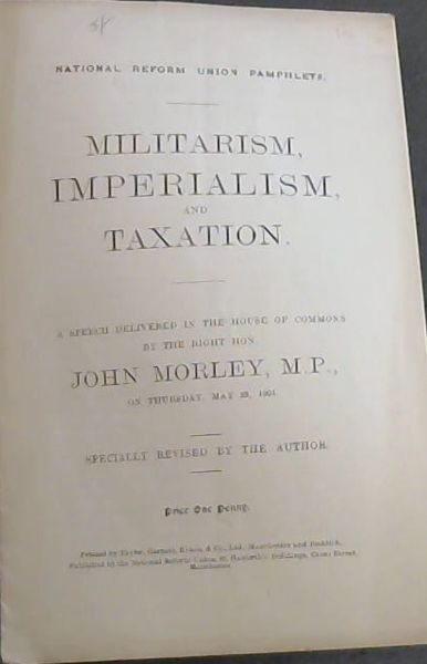 Militarism, imperialism, and taxation