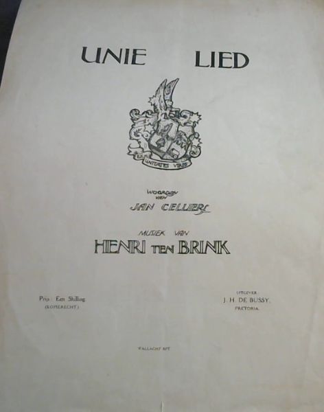 UNIE VOLKSLIED / SONG OF UNION