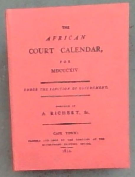 The African Court Calendar for MDCCCXIV for the year 1814 - Series 13
