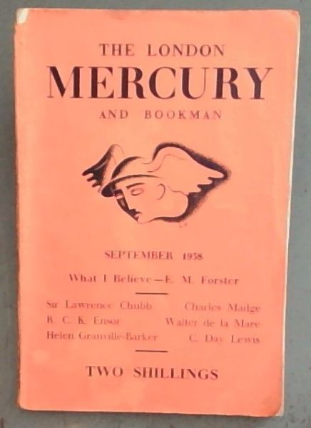 THE LONDON MERCURY AND BOOKMAN - Volume 38 only -NO. 227