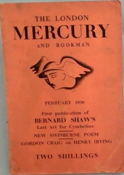 The London Mercury and Bookman Vol. 37 only - No. 220, February 1938
