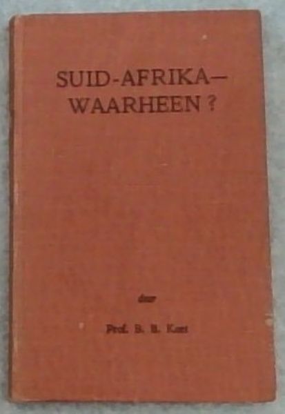 SUID AFRIKA - WAARHEEN 'N Bydrea tot die deskpreking van ons Rasseprobleem