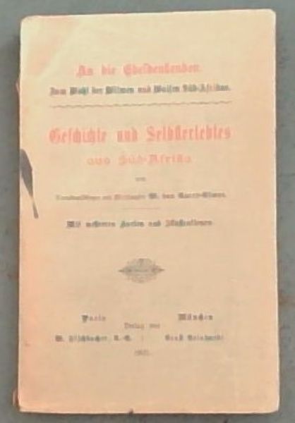 Geschichte und Selbesterlebres aus Suid Afrika