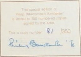 Philip Bawcombe's Kimberley (Signed by the Author, Philp Bawcombe's, special limited edition)