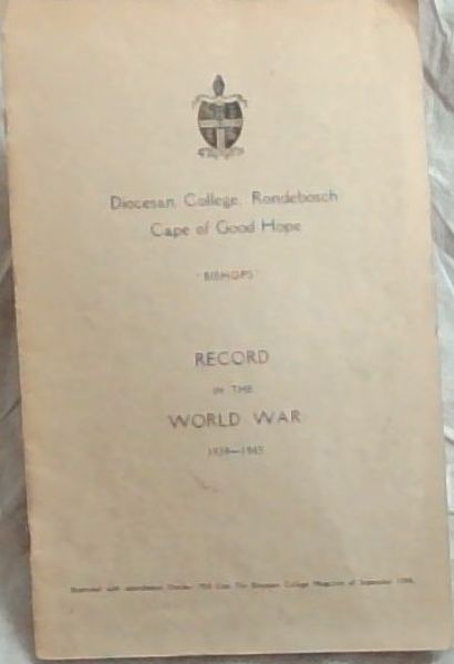 Diocesan College, Rondebosch Cape of Good Hope 