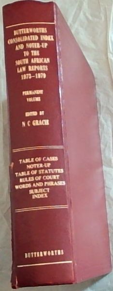 Butterworths Index and Noter - Up to the South African Law Reports 1973 - 1979