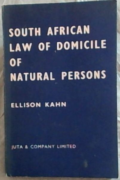 South African Law of Domicile of Natural Persons