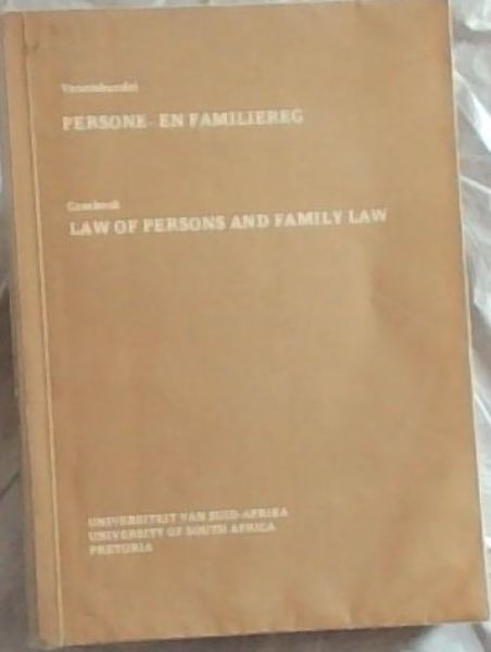 PERSONE-EN FAMILIEREG Vonnisse/LAW OF PERSONS AND FAMILY LAW Cases