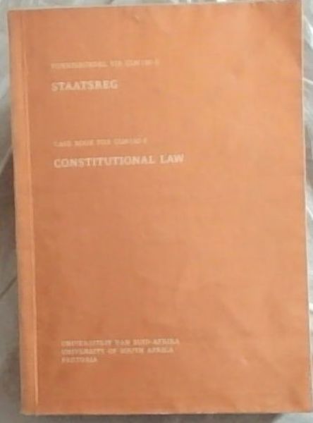STAATSREG Vonnisse/ CONSTITUTIONAL LAW Cases