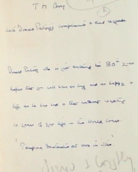 MILITANT DON - (Signed and lovely inscription written by the author Donald Portway)