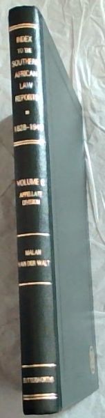 Index to the Southern African Law Reports, 1828-1946, Volume 6 Appelate Division
