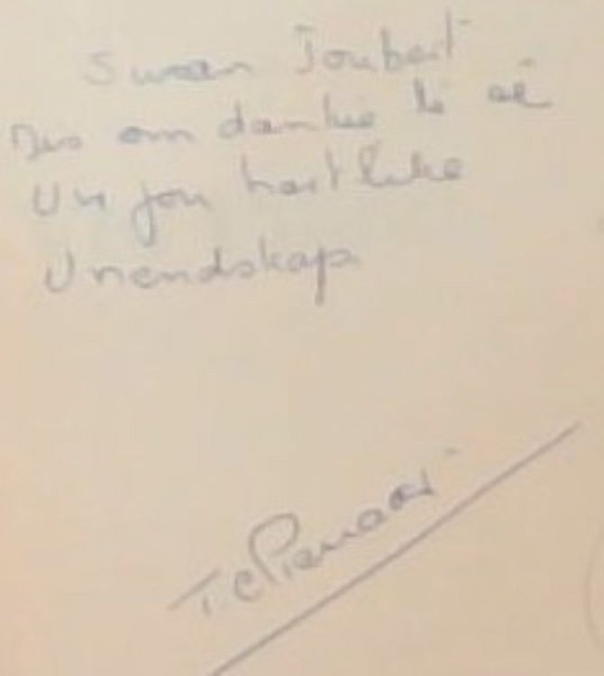 Ver Paaie - (Signed by the author, T.C. Pienaar)