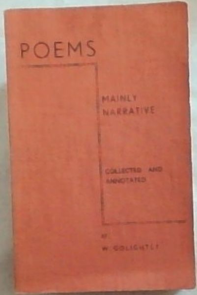 Image for POEMS-MAINLY NARRATIVE: Collected and Annotated POEMS-MAINLY NARRATIVE: Collected and Annotated