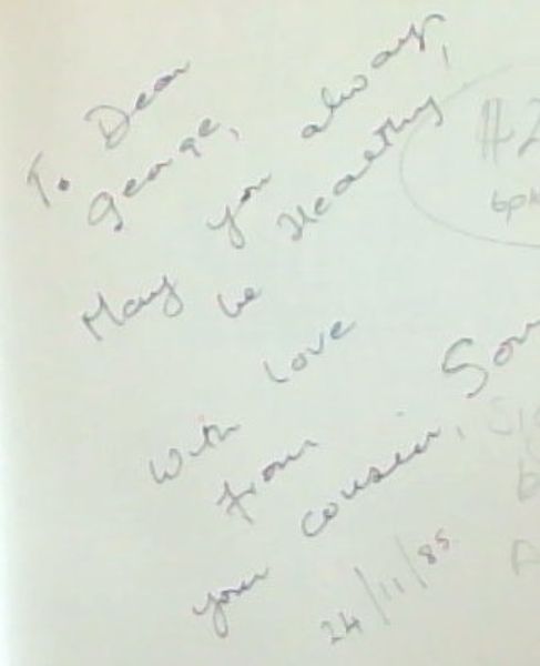 A Taste of Health: A Vegetarian Recipe Book - (Signed by the author, Sonja Garber)