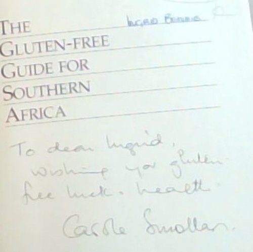 Gluten Free Guide for Southern Africa - (Signed and inscribed by the author Carole Smollan)