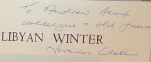 Image for LIBYAN WINTER: POEMS OF A SPRINGBOK (Signed by the author Norman Clothier) LIBYAN WINTER: POEMS OF A SPRINGBOK (Signed by the author Norman Clothier)