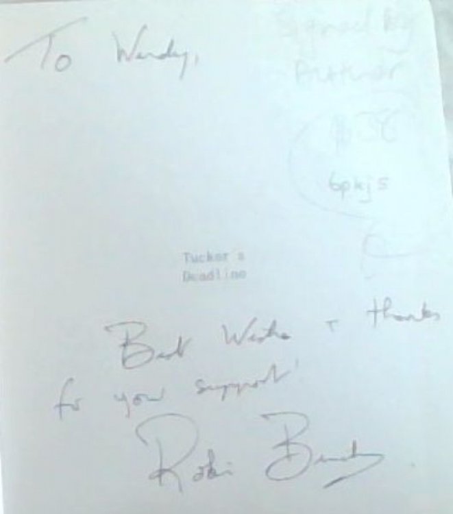 Tucker's Deadline: A True Story - (Signed by the author, Robin Binckes)