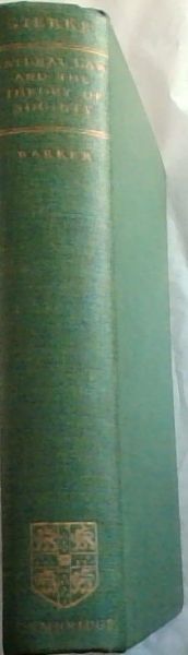 Image for NATRUAL LAW AND THE THEORY OF SOCIETY 1500 - 1800 (With a Lecture on The Ideas of Natural Law and Humanity NATRUAL LAW AND THE THEORY OF SOCIETY 1500 - 1800 (With a Lecture on The Ideas of Natural Law and Humanity