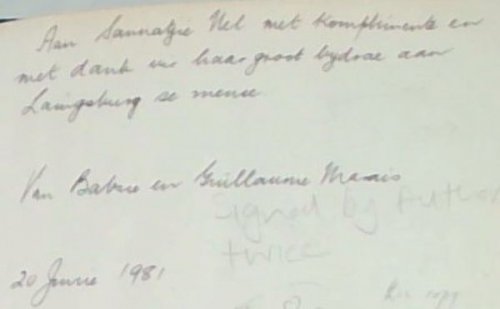 Ons Het op die Dakke Gesit: Ooggetuieverslae van die Laingsburg-vloedramp 25 Januarie 1981 - (Signed Twice by the Author, G.F. Marais)
