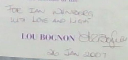 We are Here to Learn: An Inspirational Guide to the Lessons of Life - Signed by the author Lou Bognon)