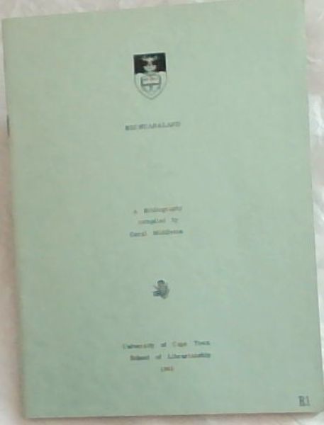 BECHUANALAND: A Bibliography - (Bibliographical Series)