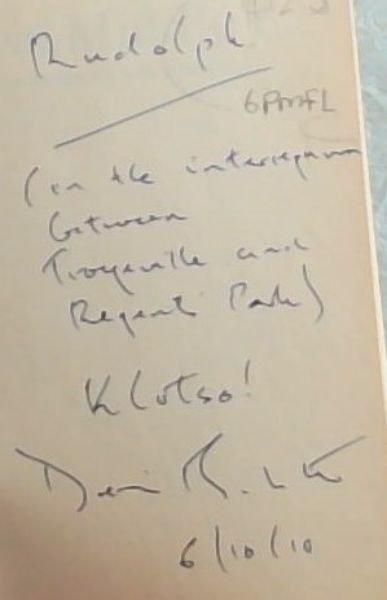 Radical Middle: Confessions of an Accidental Revolutionary -(Signed and inscribed by the author Denis Beckett)