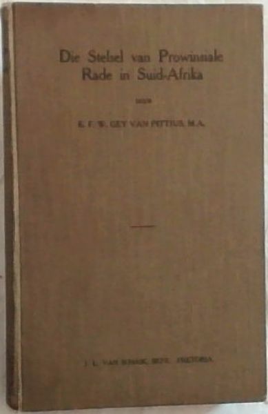 Die Stelsel van Prowinsiale Rade in Suid-Afrika