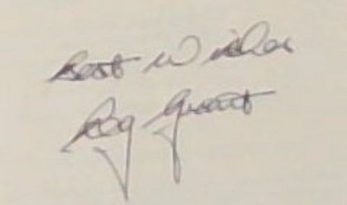 My Restless Spirit -(Signed by the author Reg Grant)