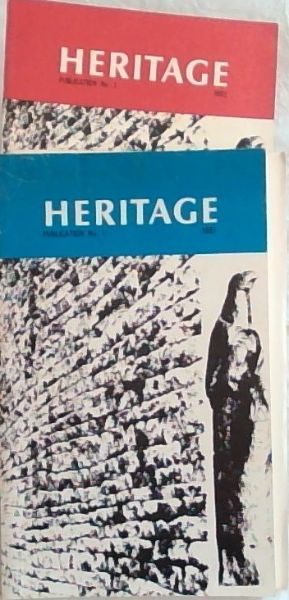 HERITAGE Publication No.1 - 1981 and Publication No2. 1982 (2Volume Set)