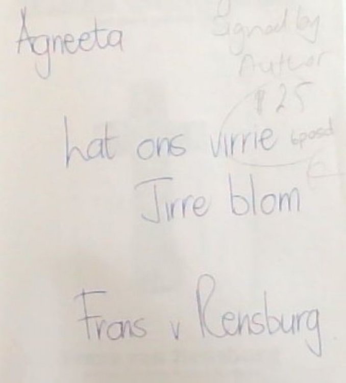 Die Tsotsi-evangelie : O Mri vannie padkamp - (Signed by the author Frans van Rensburg)