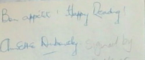 Even My Best Friends Have Told Me!:Cookery - and cogitations recipes-and reminiscences (Signed by the author, Annette Dubovsky.)