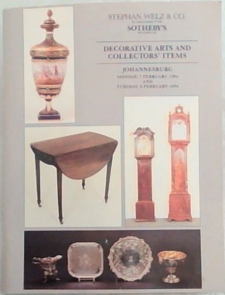 Decorative Arts and Collectors' Items: Johannesburg Monday 7 February and Tuesday 8 February 1994