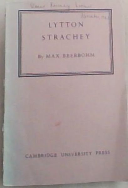 LYTTON STRACHEY: The Rede Lecture 1943