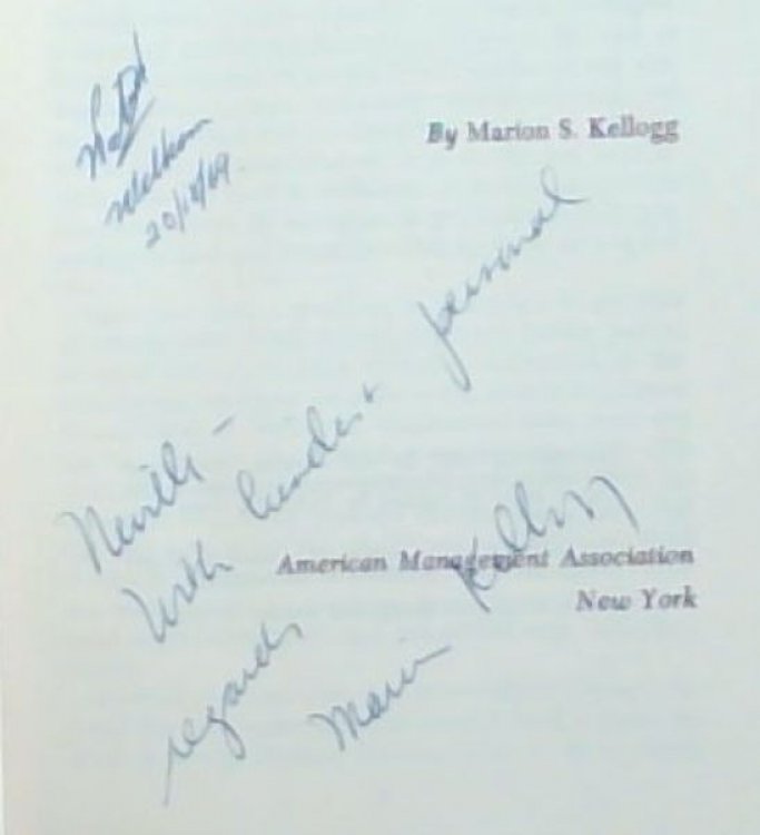 Closing The Performance Gap: Results-Centered Employee Development (Warmly inscribed and Signed by the author Marion S. Kellogg)