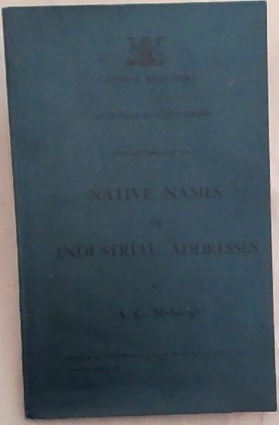 Native Names of Industrial Addresses, Volumes 24