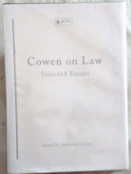 Cowen on Law: Selected Essays
