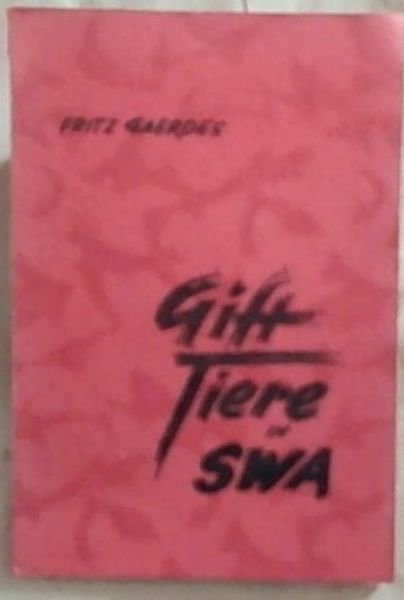 Gifttiere In Suedwest Afrika