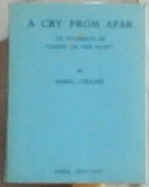 A CRY FROM AFAR: To Students of 