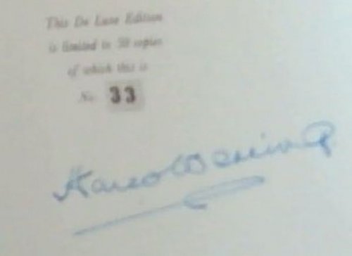My Father (Signed by the author Harco Wenning, Deluxe bindin leather / Leatherette. This Deluxe edition is limited to 50 copies of which this is No. 33)