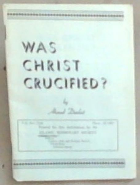 Was Christ Crucified