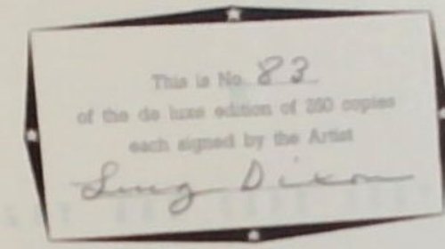 Leng Dixon: With An Intruduction by Ruth Prowse (Signed by the author Leng Dixon, Limited edition of 250 copies, this is number 83)