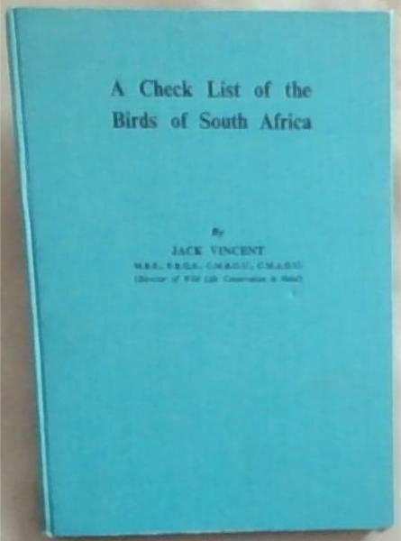A Check List of the Birds of South Africa