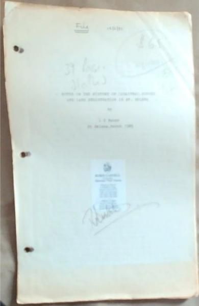 Notes On The History Of Cadastral Survey And Registration In St. Helena