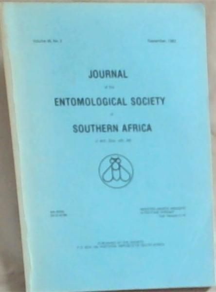 Journal of the Entomological Society of Southern Africa Volume 46, Number 2 September 1983
