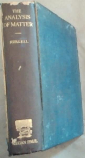 The Analysis of Matter