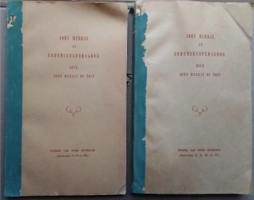 John Murray as Godsdienspedagood: 'n Histories-Kritiese Studie Hoofsaaklik op sy gepubliseerde werke Gebaseer en Aangebied as VERHANDELING ter voldoening aand die vereistes vir die graad MAGISTER EDUCATIONIS van die Potchefstroomse Universiteit vir Christelike Hoer Onderwys. (7 parts bound in 2 Volu