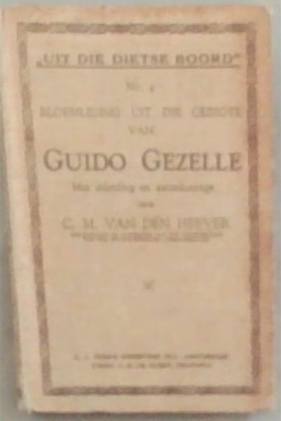 Bloemlesing uit die gedigte van Guido Gezelle: Uit die Dietse boord, no. 4.