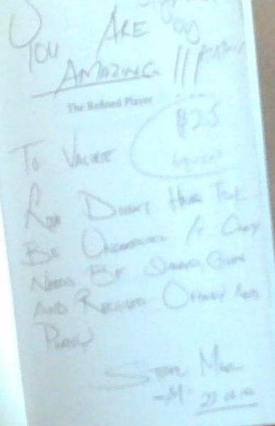 The Refined Player: Sex, Lies and Dates (Signed and Inscribed by the author Stevel Marc)