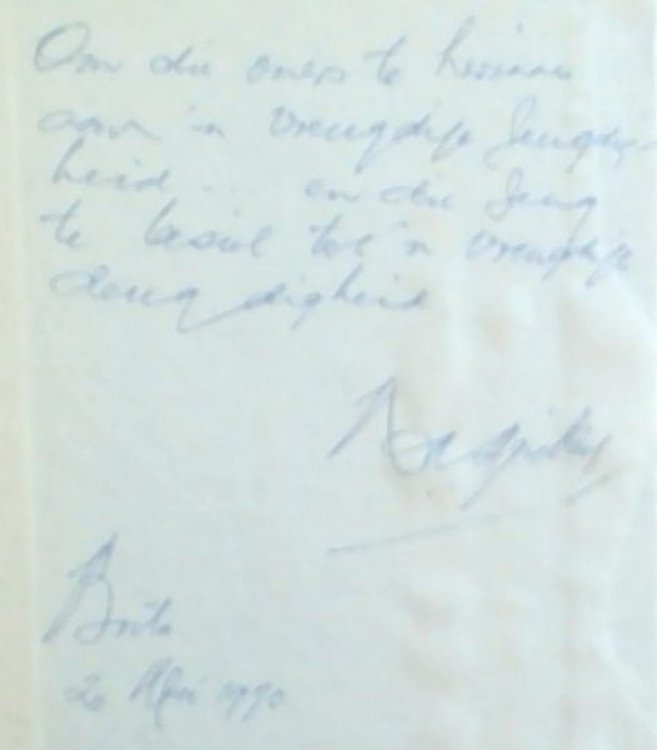 Vier Diere: Vier Dieresketse Vir Dire Jeug (Signed and inscribed by the Author)