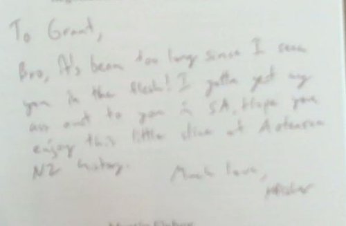 A Long Time Coming: The Story of Ngai Tahus Treaty Settlement Negotiations with the Crown (Signed and Inscribed by the author Martin Fisher)